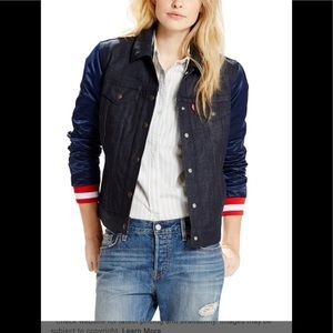 Patriots Denim Bomber Jacket 